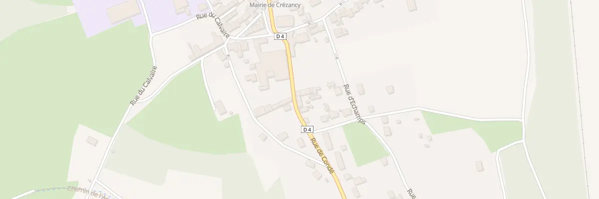 Plan du 7 Rue de Condé à Crézancy