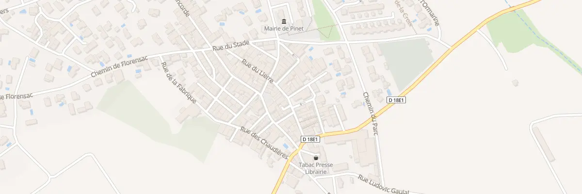 Plan du 9 Pl de l’Eglise à Pinet