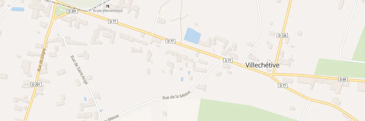 Plan du 32 Av de la République à Villechétive
