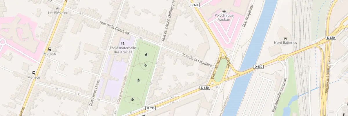 Plan du 17 Rue de la Citadelle à Valenciennes