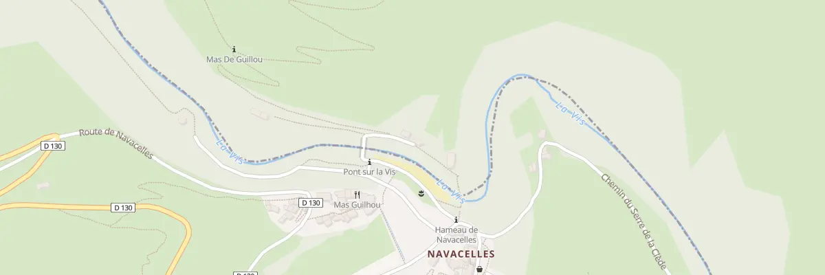 Plan du 5075 Travers de Navacelles à Blandas