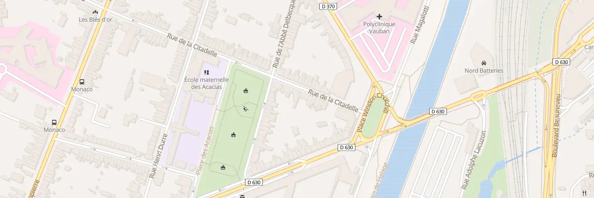Plan du 13 Rue de la Citadelle à Valenciennes