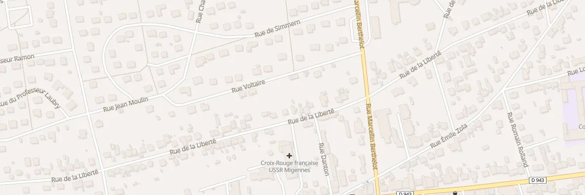 Plan du 66 Rue de la Liberté à Migennes