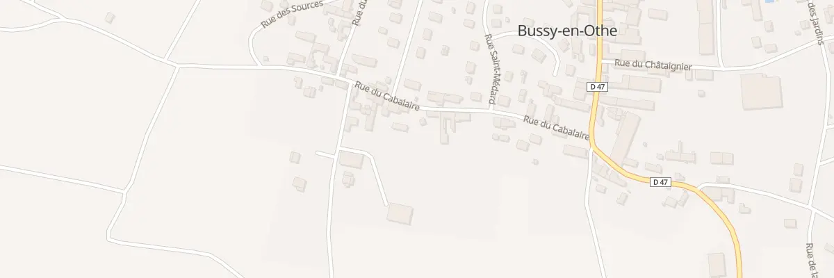 Plan du 12 Rue du Cabalaire à Bussy-en-Othe
