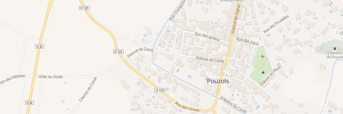Plan du 28 Av de Canet à Pouzols