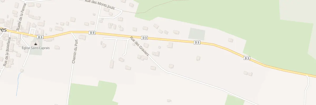 Plan du 3 Rue des Graviers à Chartèves