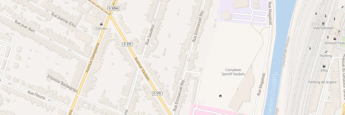 Plan du 110 Rue Emmanuel Rey à Valenciennes