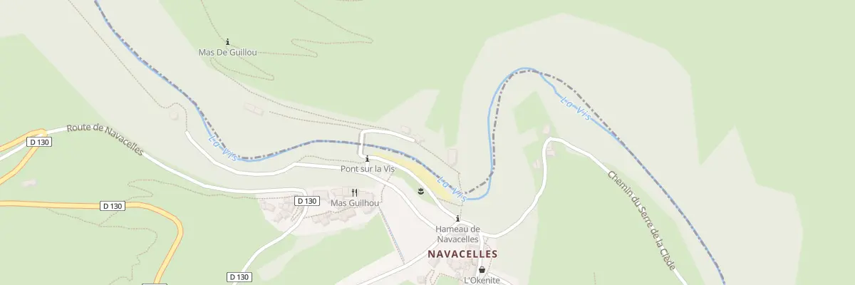 Plan du 5076 Travers de Navacelles à Blandas