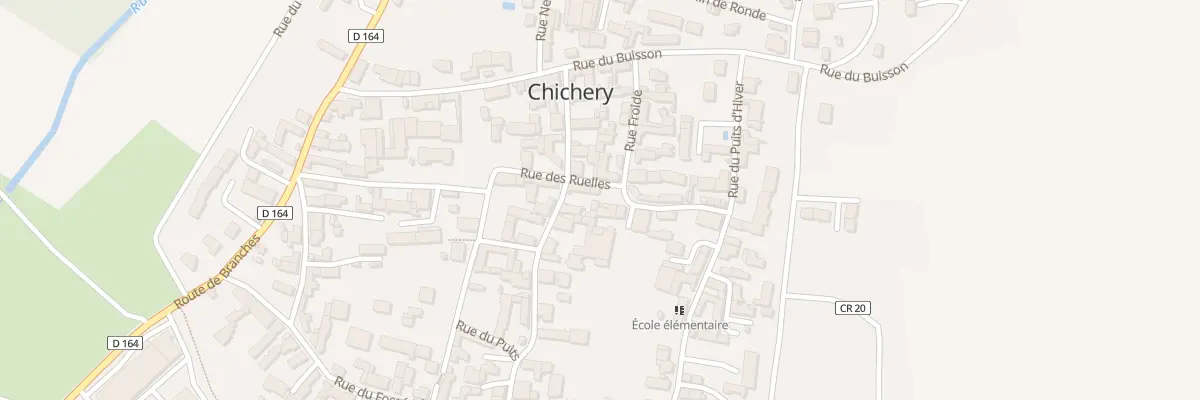 Plan du 5 Rue des Ruelles à Chichery