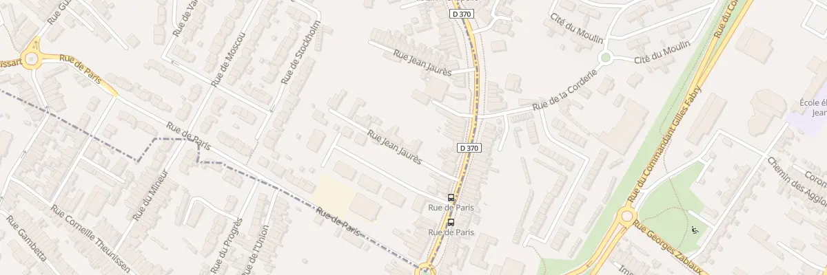 Plan du 253 Rue Jean Jaurès à Beuvrages