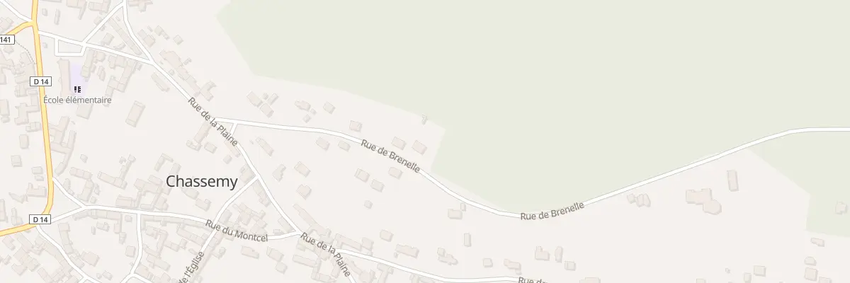 Plan du 19 Rue de Brenelle à Chassemy