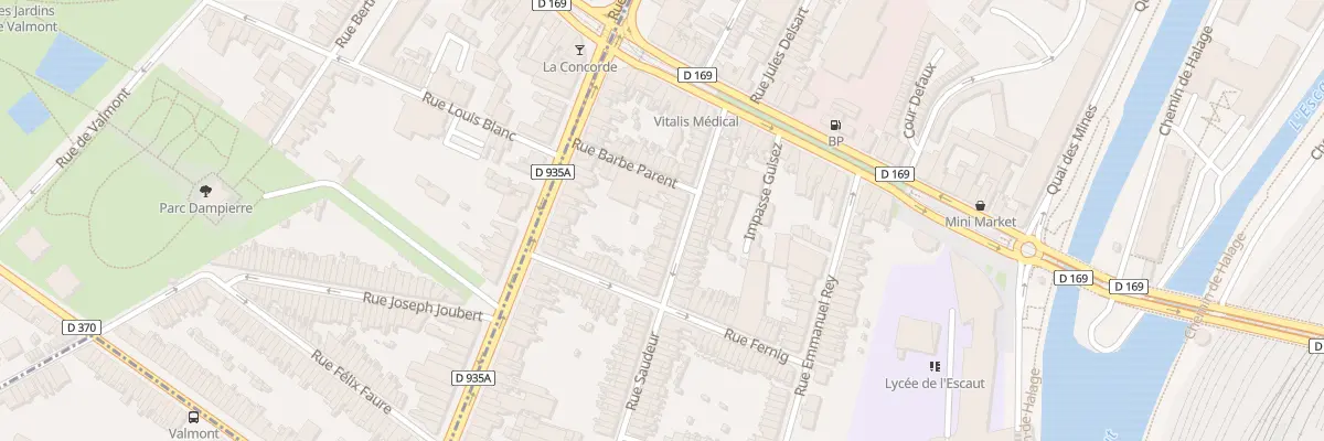 Plan du 24 Rue Saudeur à Valenciennes