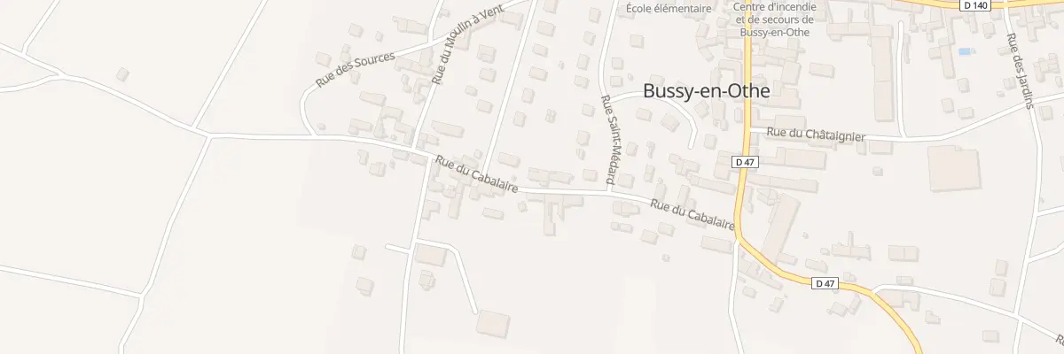 Plan du 9 Rue du Cabalaire à Bussy-en-Othe