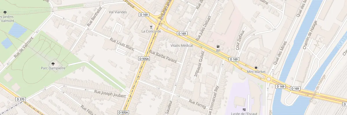 Plan du 15 Rue Barbe Parent à Valenciennes
