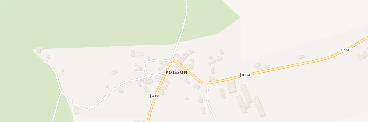 Plan du 50 Poisson à Thianges
