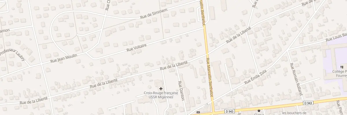 Plan du 60 Rue de la Liberté à Migennes
