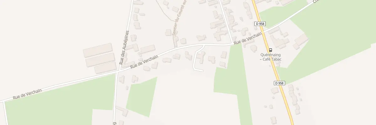 Plan du 7 Rue de Verchain à Quérénaing