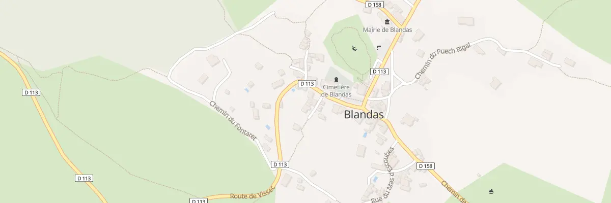 Plan du 5017 Le Village à Blandas