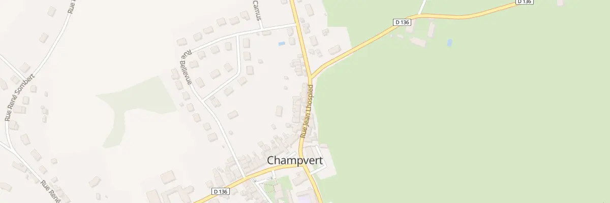 Plan de la Rue Jean Lhospied à Champvert