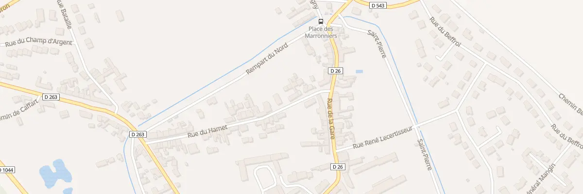 Plan du 29 Rue du Hamet à Crépy