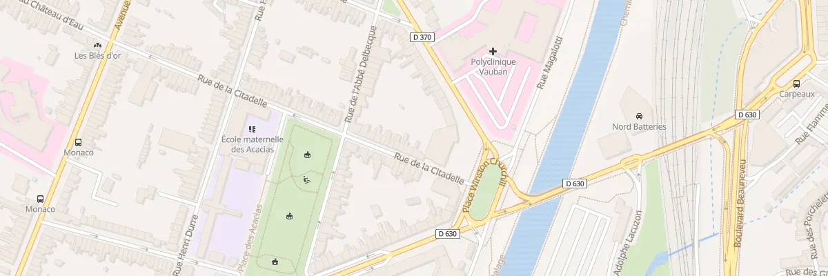 Plan du 10 Rue de la Citadelle à Valenciennes