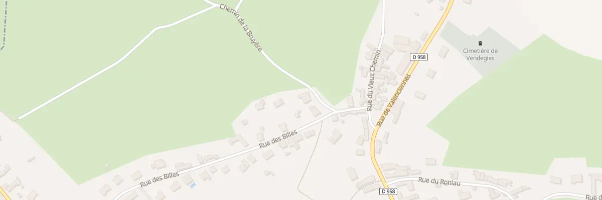 Plan du 481 Rue des Billes à Vendegies-sur-Écaillon