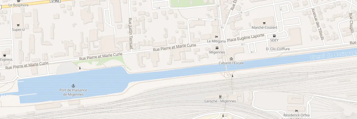 Plan du 7 Rue Pierre et Marie Curie à Migennes