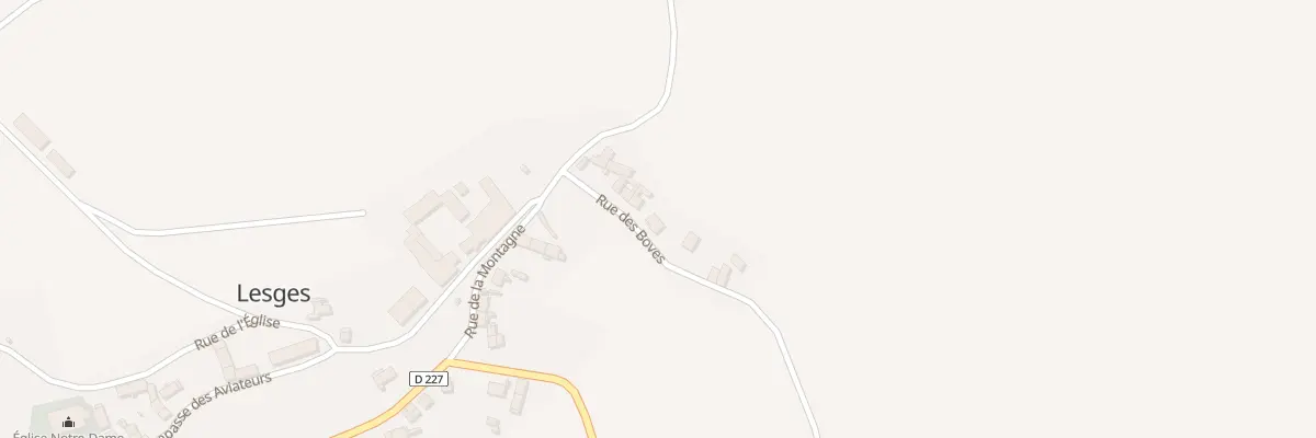 Plan du 9 Rue des Boves à Lesges
