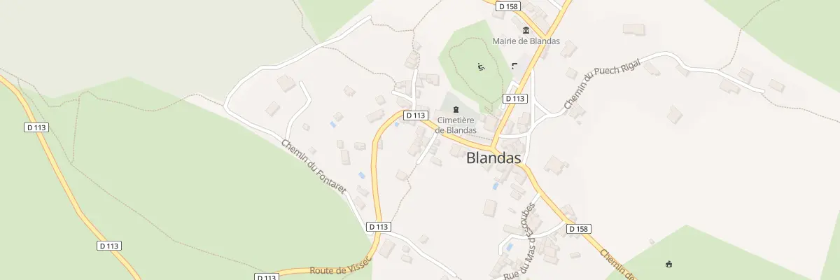 Plan du 5132 Le Village à Blandas