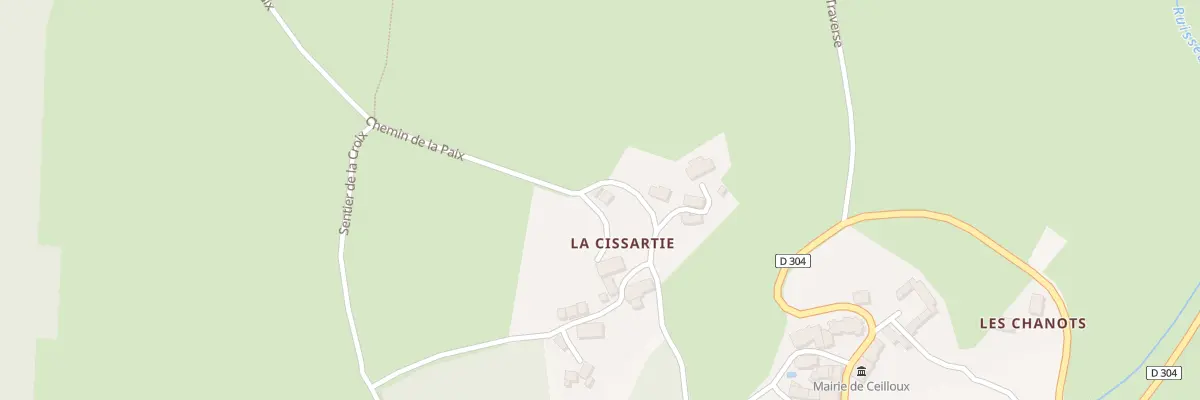 Plan du 5022 La Cissartie à Ceilloux