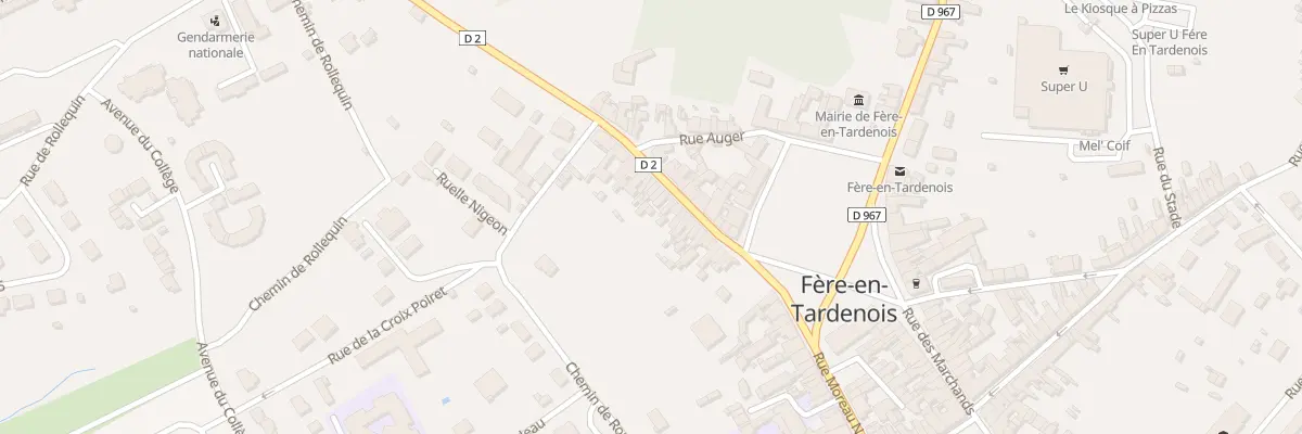 Plan du 25 Rue Debarle à Fère-en-Tardenois