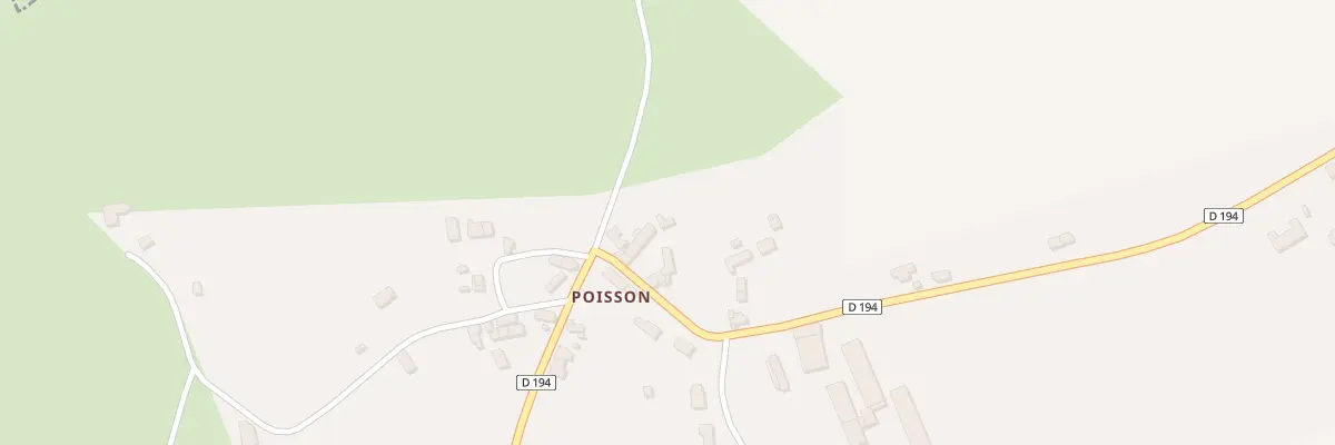 Plan du 52 Poisson à Thianges