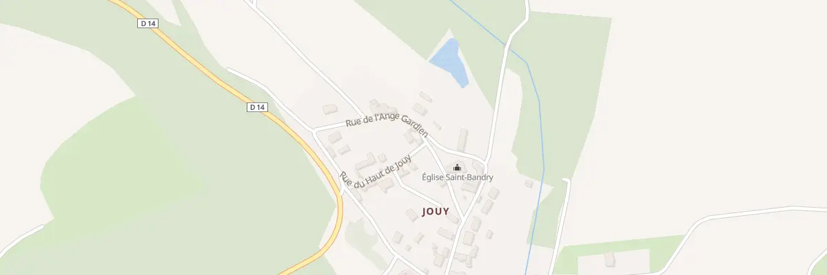 Plan du 1 Rue du Haut de Jouy à Aizy-Jouy