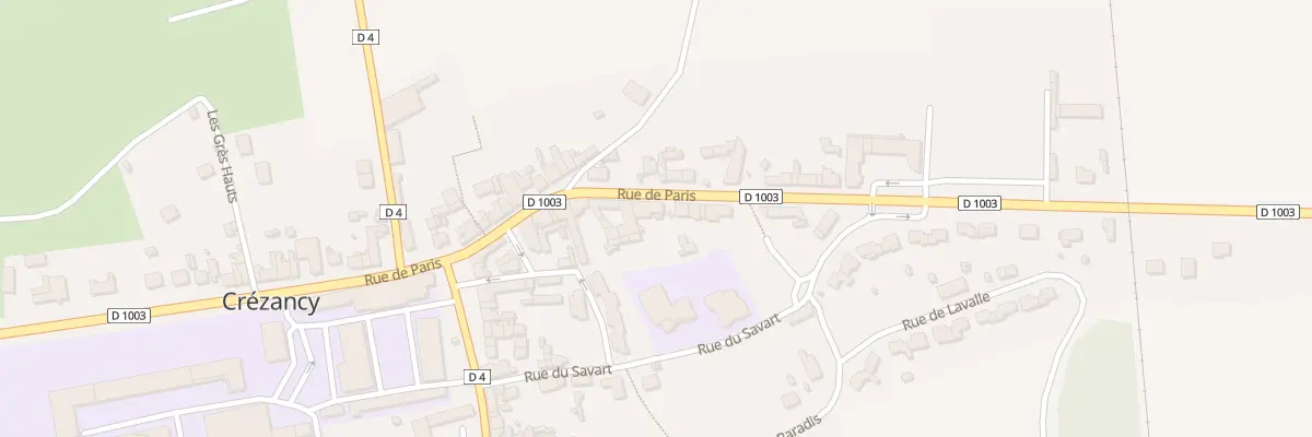 Plan du 19 Rue de Paris à Crézancy