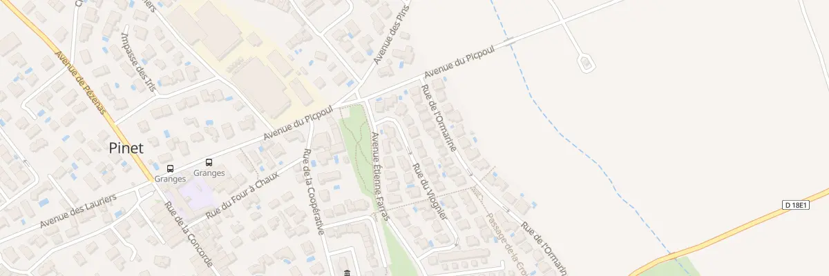 Plan du 23 Rue du Viognier à Pinet