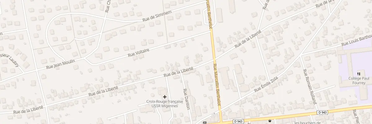 Plan du 56 Rue de la Liberté à Migennes