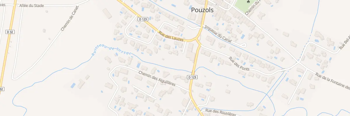 Plan du 20 Rue des Lauzes à Pouzols