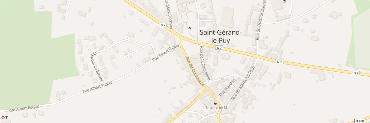 Plan du 10 Rue du Commerce à Saint-Gérand-le-Puy