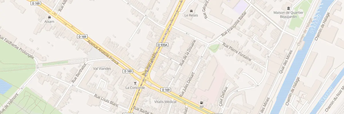 Plan du 8 Rue Paquet à Valenciennes