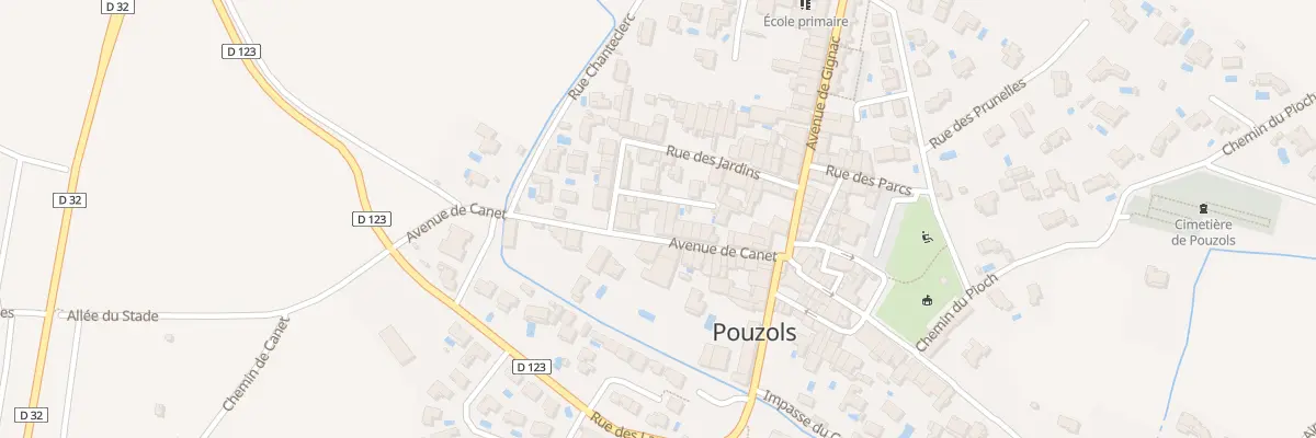 Plan du 15 Av de Canet à Pouzols