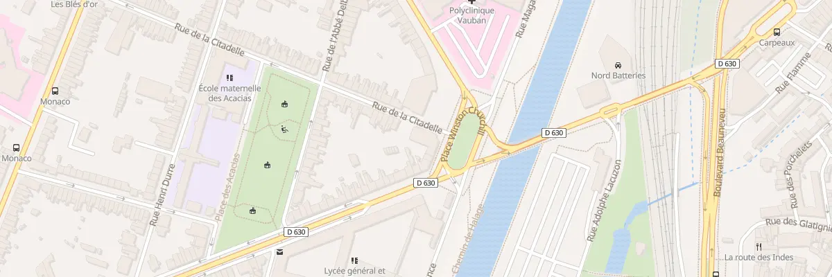 Plan du 1B Rue de la Citadelle à Valenciennes