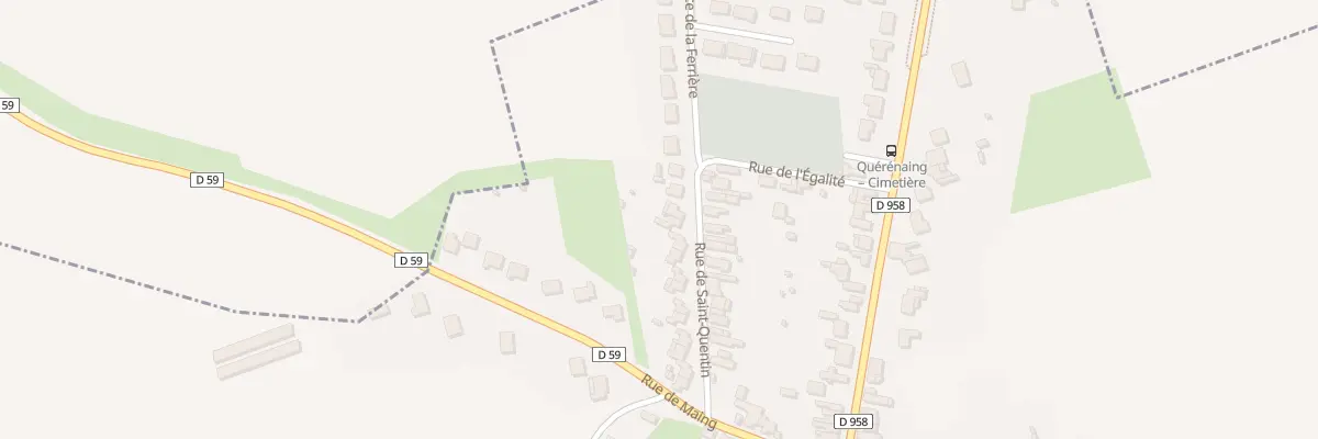 Plan du 22 Rue de Saint Quentin à Quérénaing