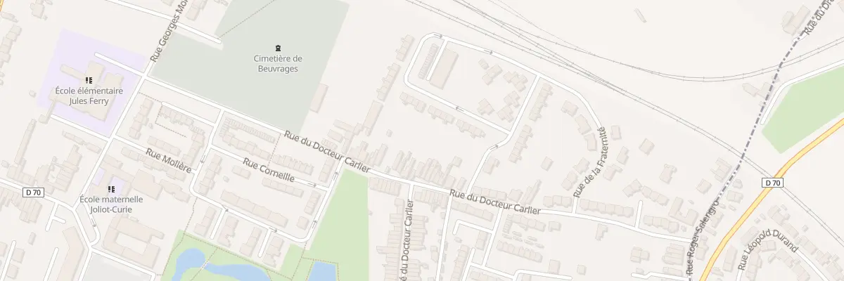Plan du 19 Rue du Docteur Carlier à Beuvrages
