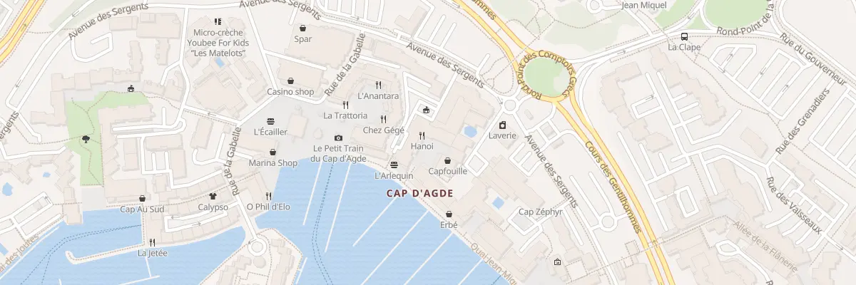 Plan du 20 Pl Saint Clair à Agde