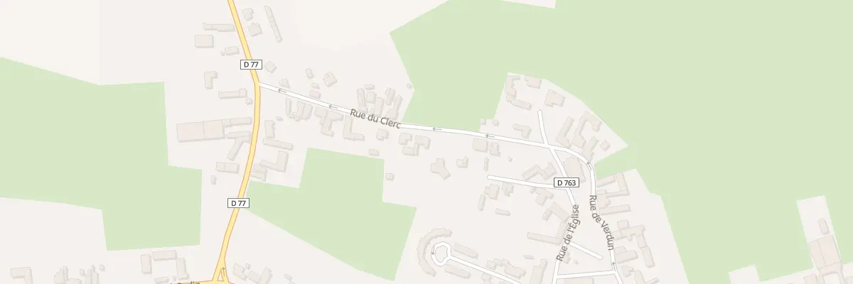 Plan du 6 Rue du Clerc à Vaux-Andigny