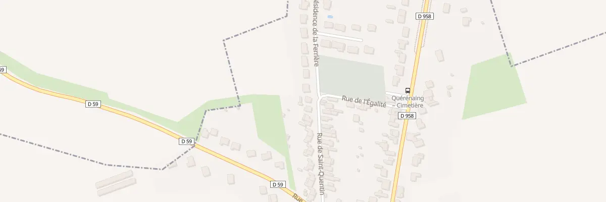 Plan du 28 Rue de Saint Quentin à Quérénaing
