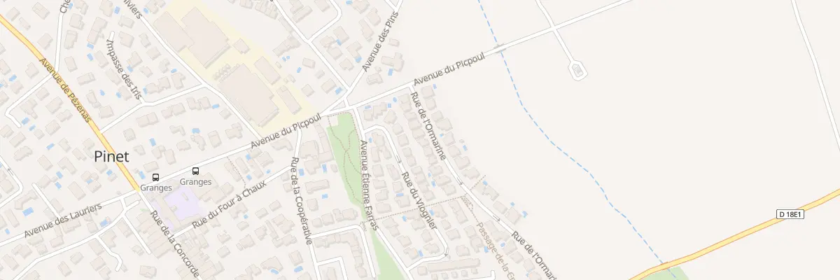 Plan du 28 Rue de l’Ormarine à Pinet