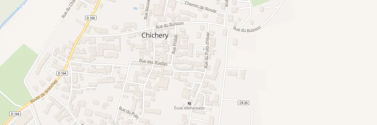 Plan du 4 Rue des Ruelles à Chichery