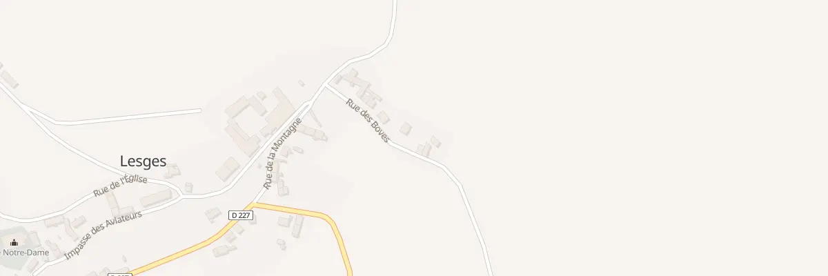 Plan du 11 Rue des Boves à Lesges