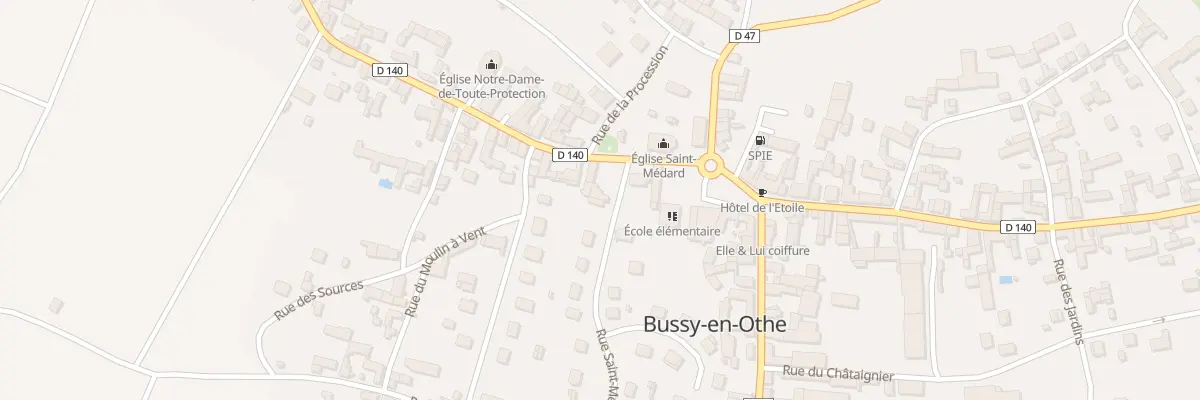 Plan du 1 Rue St Medard à Bussy-en-Othe
